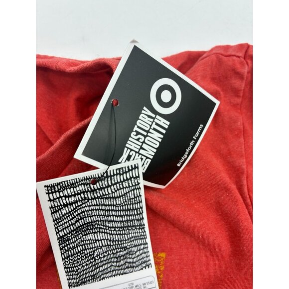 Target Black History Month Men's T-Shirt Red Cotton Polyester - Picture 4 of 7